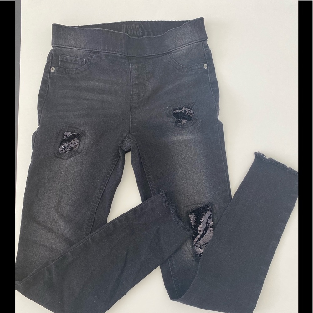 Justice Black Jeans